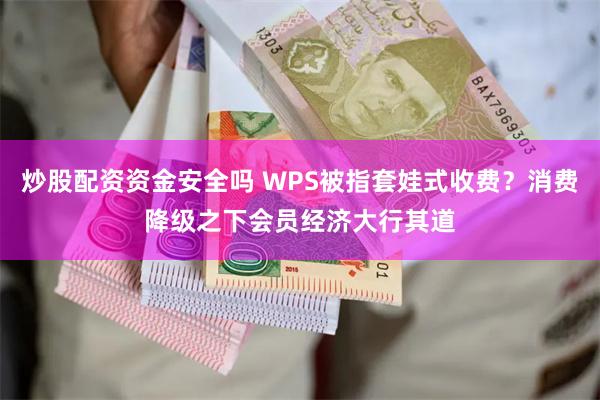 炒股配资资金安全吗 WPS被指套娃式收费？消费降级之下会员经济大行其道