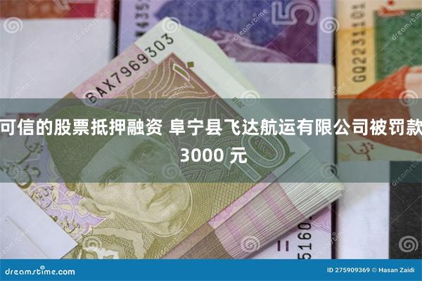 可信的股票抵押融资 阜宁县飞达航运有限公司被罚款 3000 元