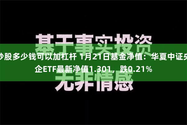 炒股多少钱可以加杠杆 1月21日基金净值：华夏中证央企ETF最新净值1.301，跌0.21%